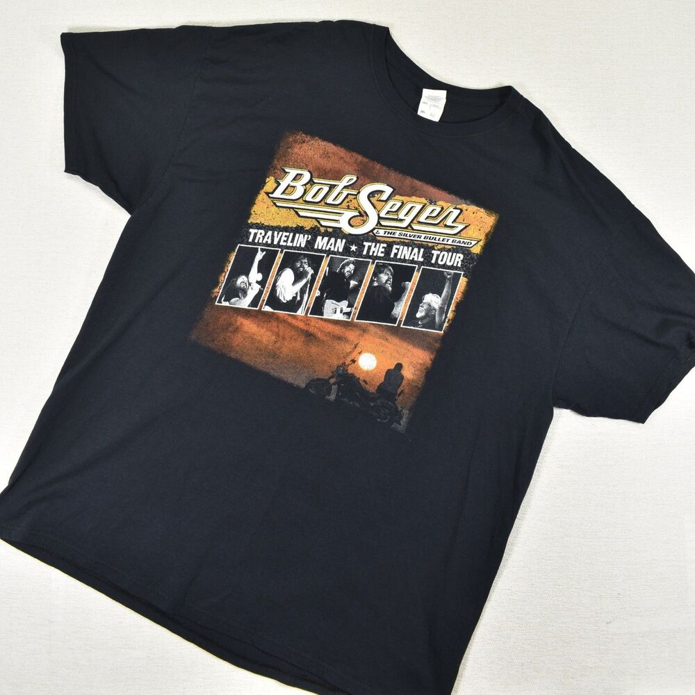 Bob Seger Silver Bullet Travelin Man The Final Tour T Shirt 2XL Concert '18-'19